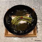 日本料理 TOBIUME - ノドグロの炙りにそうめんのりに蕨の椀物