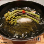 日本料理 TOBIUME - ノドグロの炙りにそうめんのりに蕨の椀物