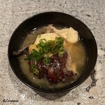 日本料理 TOBIUME - 虎魚の味噌椀