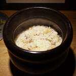 Momoyaki Kawamura - しめ①(鶏と生姜の炊き込みご飯)