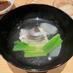 鮨処 池上 - あいなめ 天然うるい 茗荷