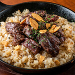 Diced Steak garlic rice