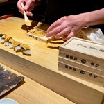 鮨処 池上 - 廣田丸の雲丹(淡路島由良)