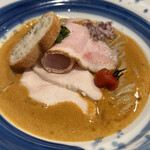 海老丸らーめん - 海老丸カルボナーラ