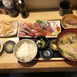 魚の松本 - 白エビ天と本日のおつくりDX定食￥１９８０