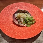 粤菜 沖花 - 舞鶴の鳥貝の葱生姜とセリ和え