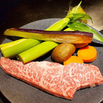 横浜 神戸牛 鉄板焼き 雪月 - 