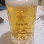 Yakiniku Baikingu Uesutan - まずは『生ビール(中/570円)で乾杯です！