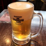 香港飯店0410 - 生ビール（中）　460円＋Tax