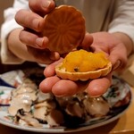 銀座 しのはら - フォアグラ最中