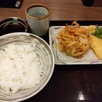 Kineya Mugimaru - こんなトッピングで天丼