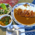 たんぽぽ - 料理写真:日替わりランチは唐揚げカレー800円