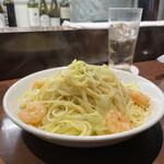 マルゴセカンド - 海老と春キャベツのペペロンチーノ大盛り