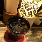 Kunihachi - 芋焼酎「一本釣り」（￥600）。八丈島産で、泡盛を思わせる個性的なクセが素晴らしい