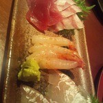 焼酎と手しごと料理の店　まさや - わがまま言ってお刺身三点盛