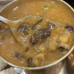 ネパール・インドスパイスハウス Lekali - ダルカレーのアップ。色んな豆が入ってる