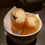 楽処ふるさと - 春巻(マッシュドポテトベーコンチーズ)