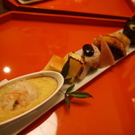 南山 吉扇 - 鰆の焼物、蓮根、パイナップル、豆乳カステラなど