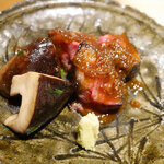 馳走 啐啄一十  - 榊山牛と美作原木椎茸