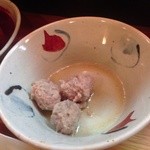 ながい - H25.02  開運肉団子（半分食べちゃいました）