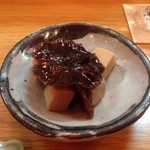 ながい - H25.02  お通し（高野豆腐・椎茸）