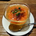 オー・ペシェ・グルマン - 人参のムース、雲丹コンソメジュレ添え700円