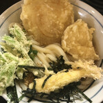 手打うどん すみた - 春の天ぷらうどん　アップ