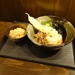 うどんばか 平成製麺所 - 肉ぶっかけうどん定食