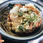 Sobadokoro Asahi - かき揚げ蕎麦（温