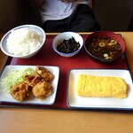 岐阜北方食堂 - 唐揚げ＆玉子焼き、ひじき煮