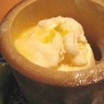 水源亭 - 山中油店のレモン油アイス