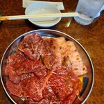 焼肉 スタミナ苑 - ハラミ、カルビー、ロースの欲張りランチ