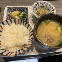 肉割烹 ベンケイ - セットのご飯