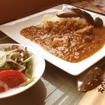 ご当地ファーム山の駅　大山望 - 大山牛カレー。味、侮ってました…めちゃうまでしたごめんなさい！