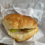 立石バーガー - パンは意外に美味しい・・・。