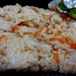 MOGU MOGU - 日替わり弁当のご飯を味ご飯へとチェンジしていただきますた。＋50円かかります。