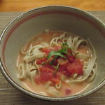 そばきり すゞ木 - トマトとチーズの温そば