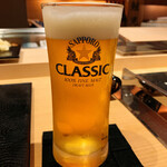 宝すし - サッポロクラシック生ビール