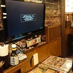 山内農場 - テレビのある席に案内されました！