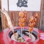 Oouchijuku Yamamotoya - だんごや鮎の塩焼き