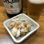 味噌麺処 花道庵 - ビールのアテ:チャーシュー切身