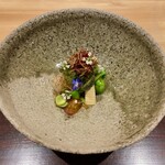 Kyouto Ito - 前菜：明石のアマテガレイとモンゴイカのサラダ仕立て