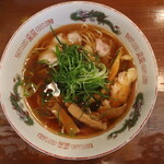 弘雅流製麺 - 醬油ラーメン(700円、真上から)