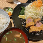 とんかつ光 - 上ヒレかつ定食(110g)¥1650