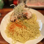 広島つけめん まるとちび - キリッと冷えてコシのある細麺。