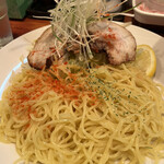 広島つけめん まるとちび - トッピングはチャーシューをチョイス。