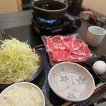 Sukiyaki shabu shabu kaiseki ryouri azuki - 