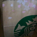 スターバックス・コーヒー 人形町店 - テイクアウト紙袋。桜！