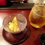 うぐいすとまり梅酒ソーダ割り：500円('13.02月より)