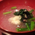 菜庭酒菜　櫓仁 - 椀物：タラの白子のかぶらみぞれ仕立て♪('13.02月より)